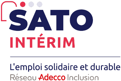 Logo SATO Interim - Baseline Réseau Adecco